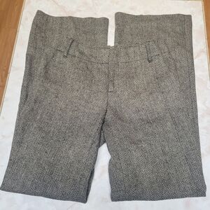 Banana Republic Wool Blend Herringbone Wide Leg Pants Size 2 Lined Pants